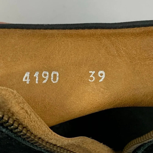 P. Monjo Women Suede Leather Side Zip Open Toe Heeled Sandals Size 8.5 - Picture 13 of 16